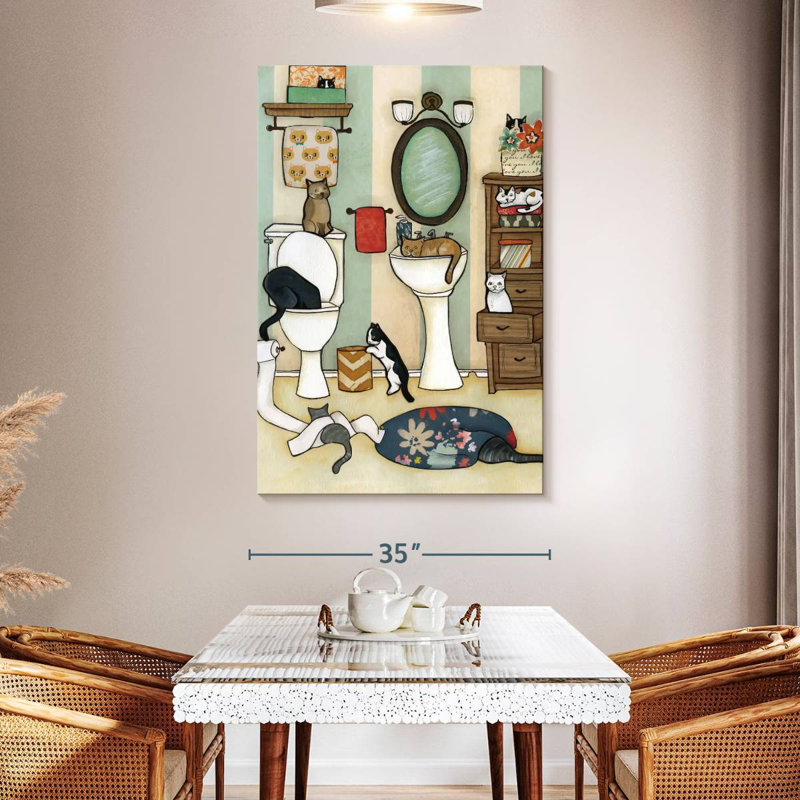 Brampt The Big Black Cat, 51" H x 34" W