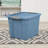 Sterilite 12 Gallon Latching Tote, Stackable Storage Bin with Lid, Blue, 12 Pack