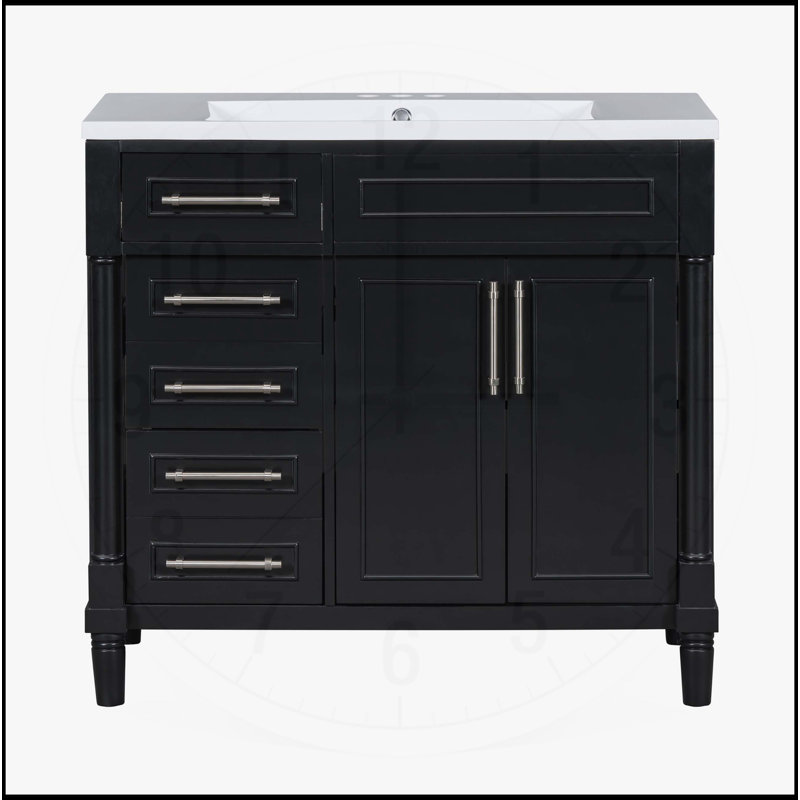 Meuble-lavabo 36 po avec lavabo en résine