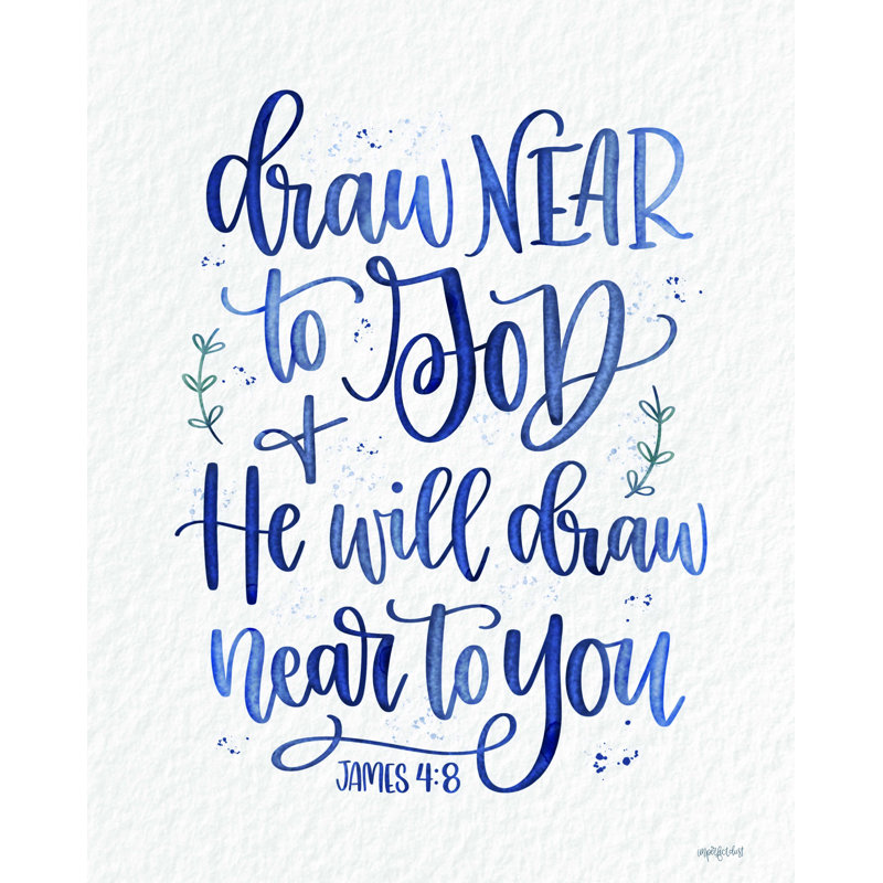 «Draw Near to God», reproduction sur toile tendue, H 48 po x l 36 po