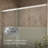 Sliding Shower Door, 75-1/2-In H X 68-1/4 - 71-5/8-In W, With Heavy 5/16-In Thick Crystal Clear Glass With Privacy Band-59001700