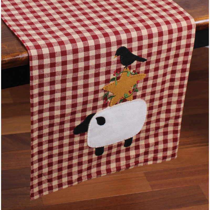 Darda Runner Everyday Cotton Applique Table Runnner