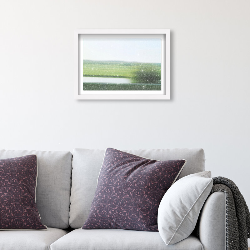 Velocity Meadow I Print by Oliver Gal, 25.5"H x 37.5"W, White Shadowbox