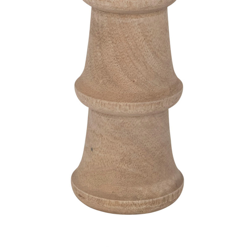 10'' H Wood Tabletop Candlestick