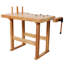 Établi 40 po en bois d'hévéa, capacité de 330 lb, poignée réglable, idéal pour la fabrication de bijoux et de bricolage