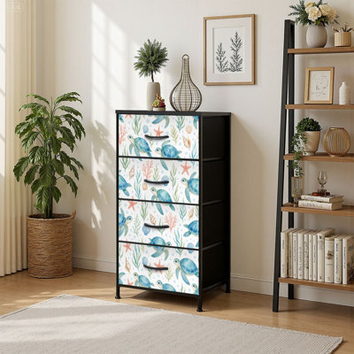 Commode de rangement verticale 4 tiroirs