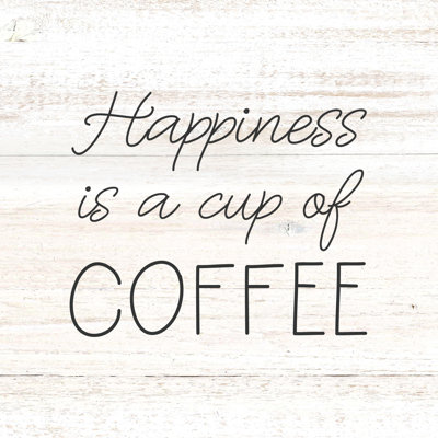 Happiness Coffee - Wrapped Canvas Print