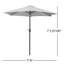 Parasol de marché en polyester 90 po Bohanan-1053850195