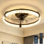 Ventilateur de plafond d'intérieur en cristal 20 po avec lumière et télécommande -736514727