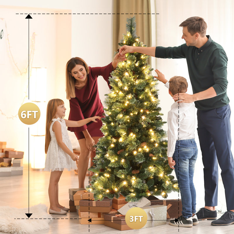 Arbre de Noël illuminé 6 pi