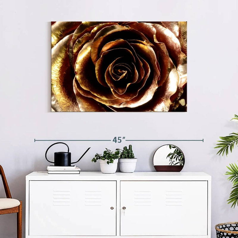 Harnek Gold Painted Rose