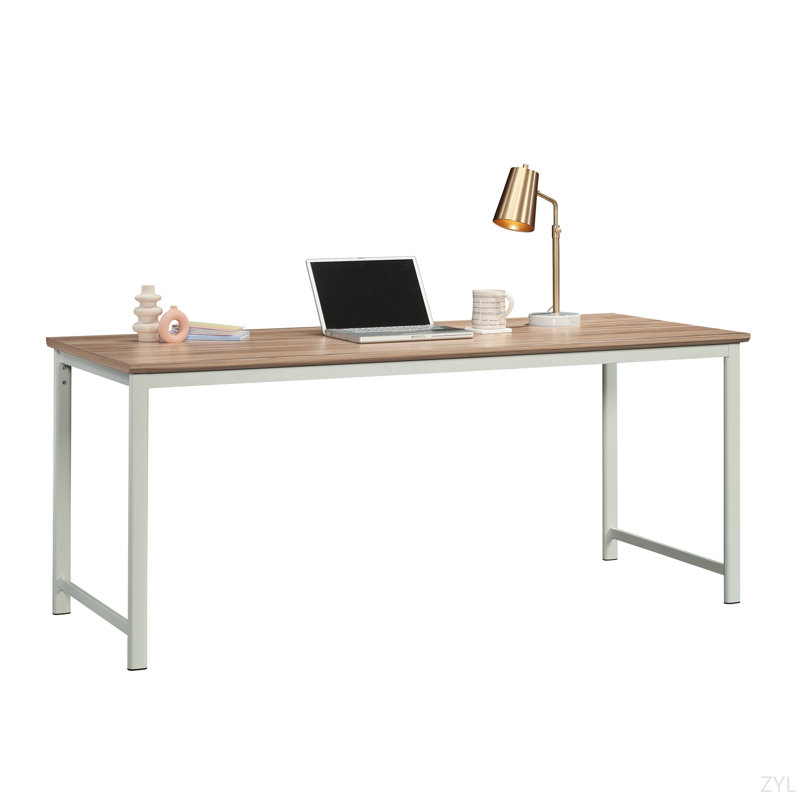 Bureau avec retour, finition brune, H 29,8 po x l 71,1 po x P 65,59 po