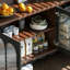 Buffet en bois massif noir-1127621445
