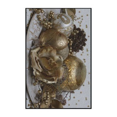 Tapis de la surface dorée