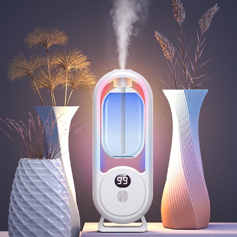 Scent diffuser Digital Display Aromatherapy  With Automatic  Spraying And Ambient Lighting 50ml, Blue