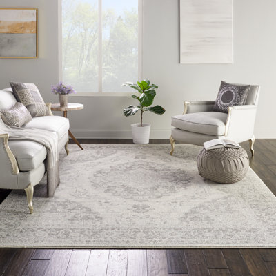 Tapis oriental ivoire / gris Timera