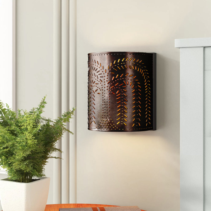 Plafonnier encastré 1 lumières Wadsworth, Étain rustique