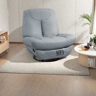 Ergonomic faux leather lounge chair