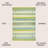 Aliyaah Gradient Ticking Striped Green/Blue Rug-1532893414