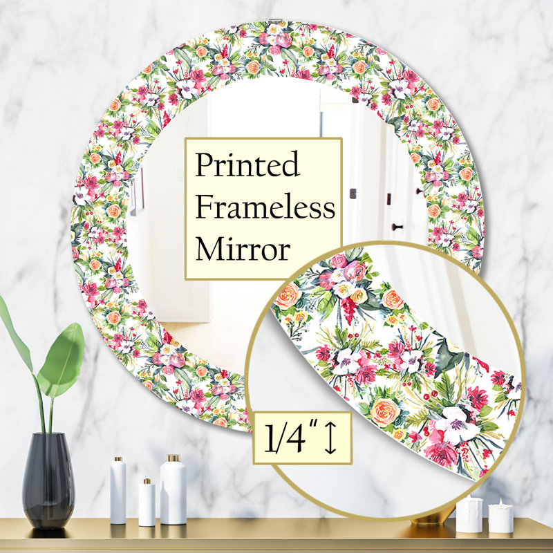 Miroir de salle de bain traditionnel, H 31,5 po x l po