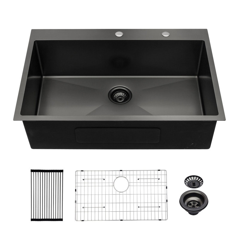 Drop-in Single Bowl Stainless Steel Kitchen Sink