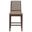 Ensemble de salle à manger en bois avec chaise rembourrée en chêne manguier et beige-899265739