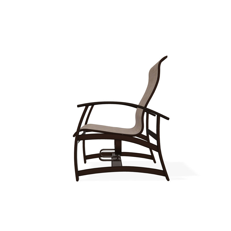 Belle Isle Outdoor Lounge Chair, Kona, Elevation Stone