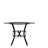 Hardrick 42'' Round Glass Dining Table with Crescent Style Metal Frame-28473371-28473368