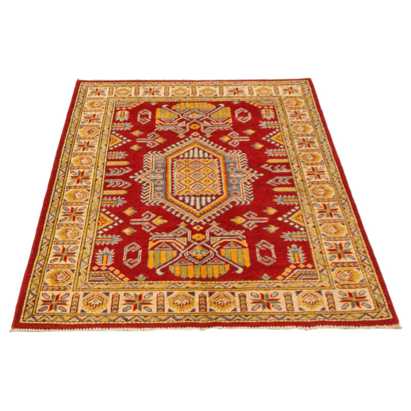 Tapis unique en laine noué à la main 4 pi 2 po x 5 pi 10 po nouvel âge Moretta