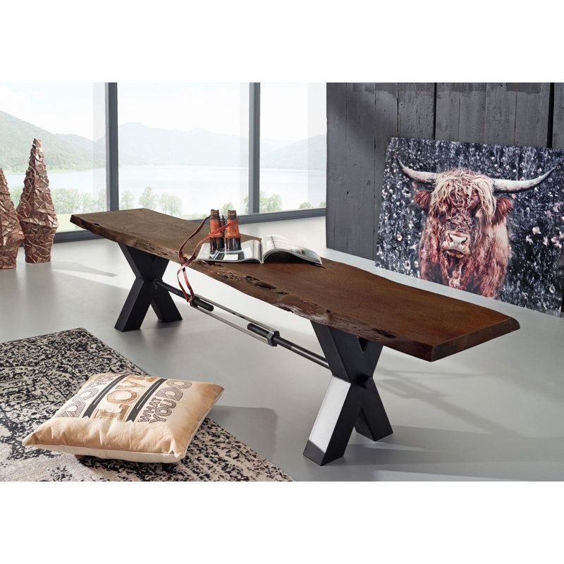 Solid Wood Bench, H46 x W180 x D38cm