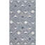 Tapis bleu marine / ivoire tissé à plat à la main Dominica-22809744