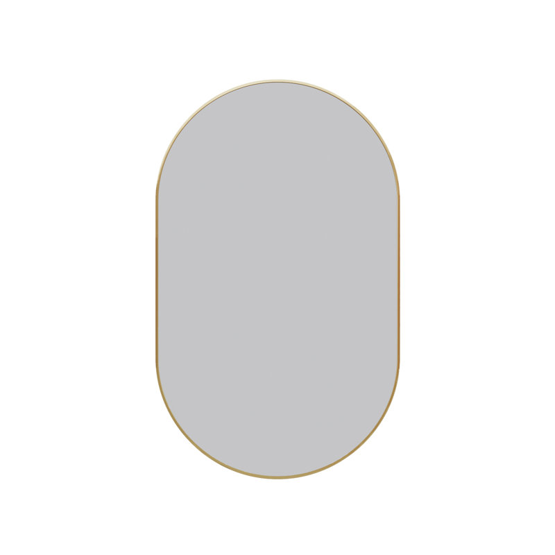 Inara Pill Mirror, Satin Brass, 36" x 22"