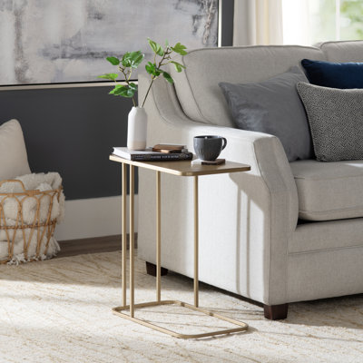 Zaily Iron Top End Table