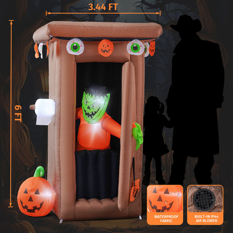 Ensemble gonflable Zombie Outhouse