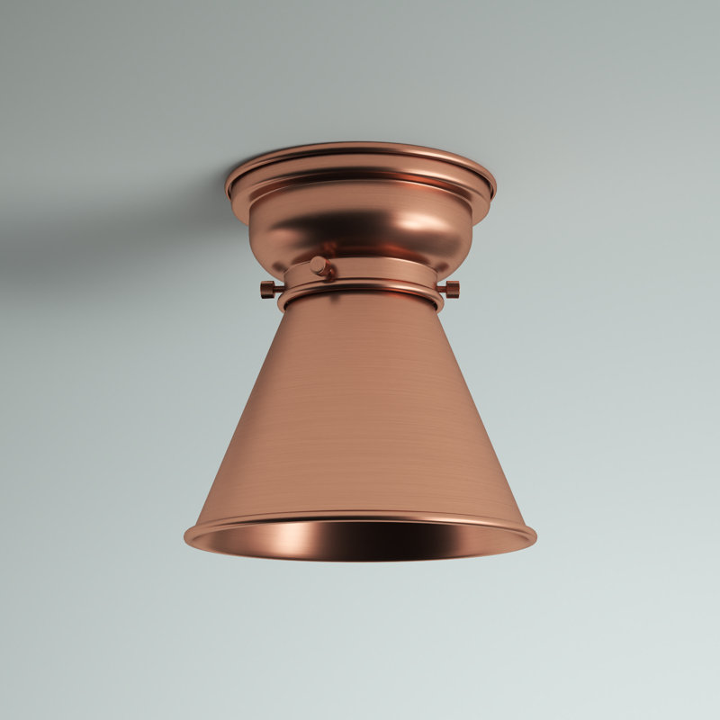 Plafonnier encastré 8 lumières Donovan, Ampoule non incluse, Cuivre antique