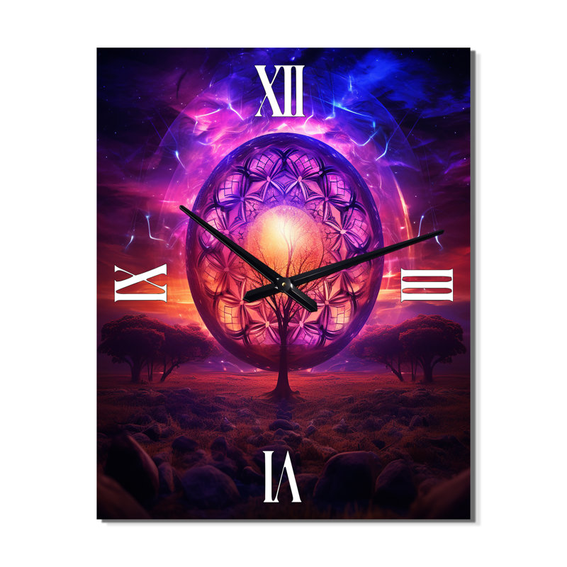 Horloge murale visionnaire arbre de vie, Grand