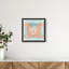 Casablanca to Paris Peach Print Glam Jungle by Oliver Gal, Black Frame, 12 x 12-1079040909-1079041011
