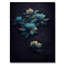 Fleurs chinoises bleues et blanches II - reproduction sur toile-87347704-87347705