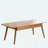Centre Table Low Table 100% Solid Wood Top Plate Desk Coffee Table Width 120 X Depth 56 X Height 45 Cm Study Desk Work From Home Easy To Assemble Natural Wood With Storage Shelf Natural Writing Desk