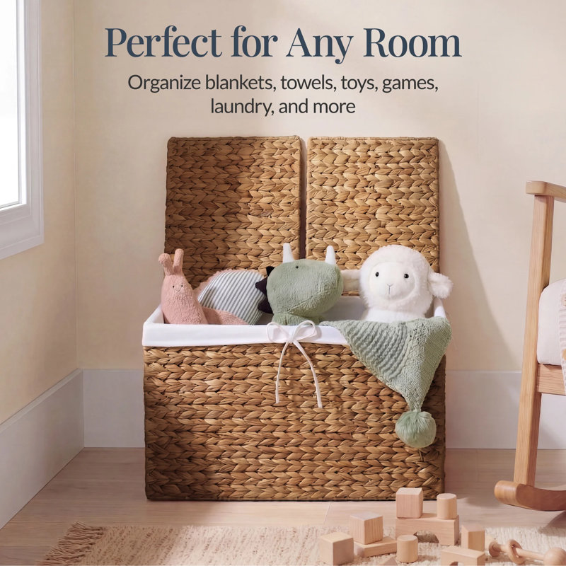 Grand panier de rangement, Chestnut