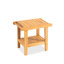 Banc de douche en teck massif 21 po