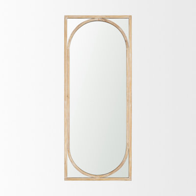 Longino Solid Wood Rectangle Mirror