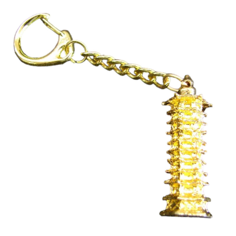 Porte-clés pagode chinoise Wen Chang