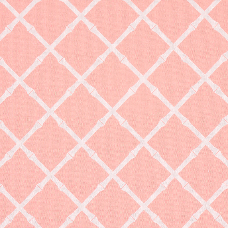 Tissu intérieur / extérieur Bamboo Trellis, Rose