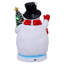 Bonhomme de neige DEL à piles Kurt Adler avec scène de village, 25 cm (10 po), fonctionnant sous USB.