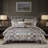 Luxurious Oversized Comforter Set Polyester Jacquard Modern Elegance Bedroom