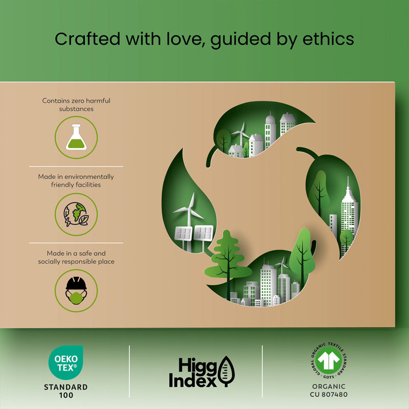 Organic 100% Cotton Breathable & Lightweight Deep Pocket Pillowcases
