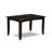 6 Piece Dining Table Set Contains a Square Dining Room Table with Butterfly Leaf and 4 Wooden Seat Chairs with a Bench, Cappuccino