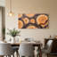 Art mural sur toile brun et gris