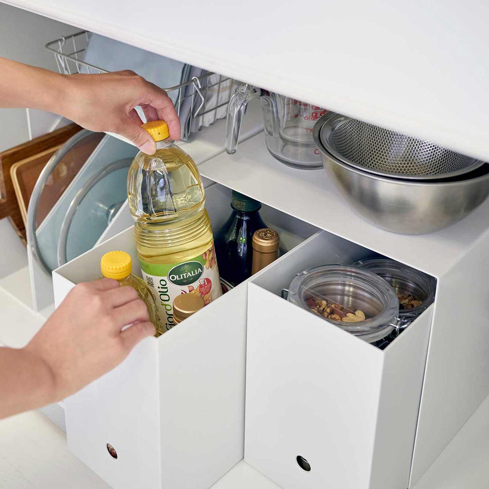 Yamazaki Home Cabinet Organizer, White